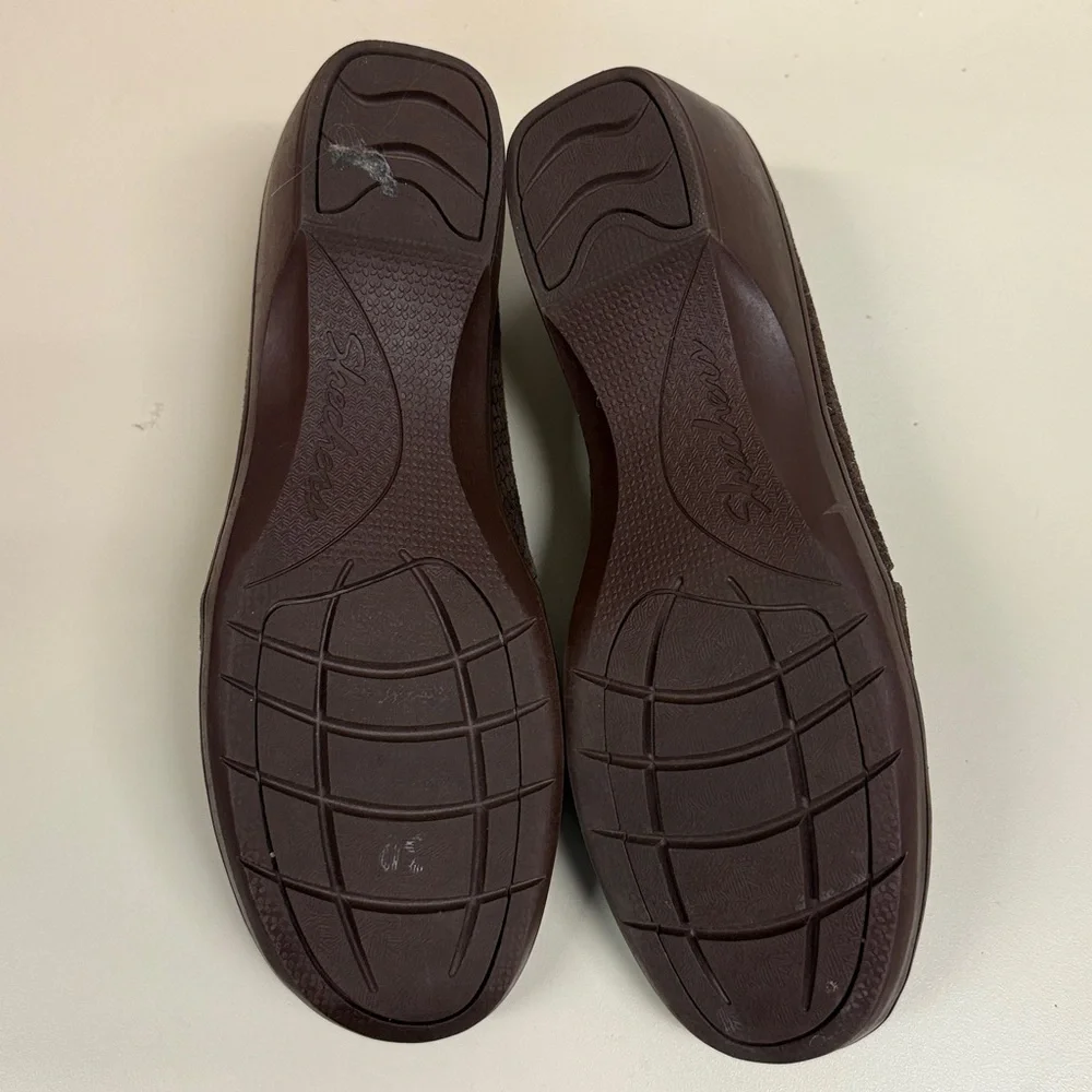 SKECHERS FLEXIBLE SIGNATURE LOAFER SLIP ON COMFORT CLOG OFFICE CASUAL SIZE 10